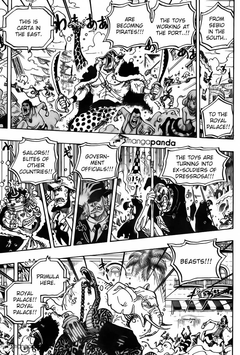 One Piece, Chapter 743 - Big jolts in Dressrosa image 09