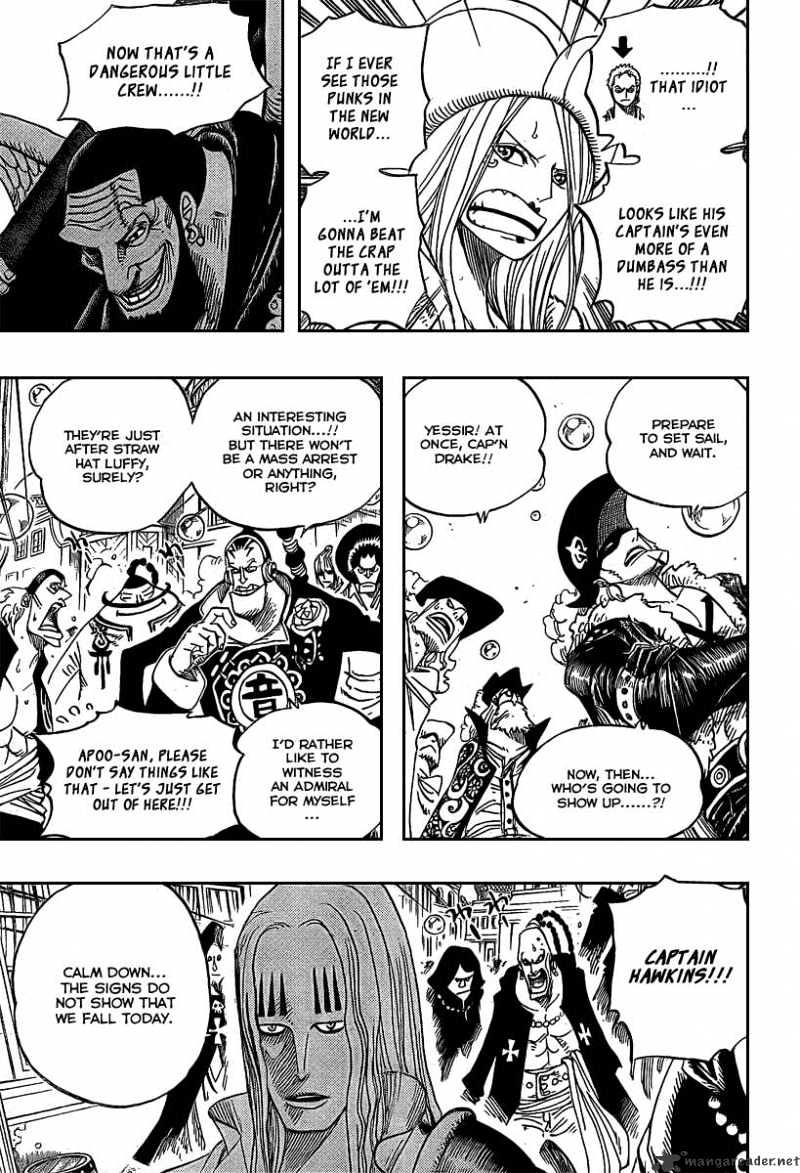 One Piece, Chapter 504 - Pirate Front Line on the Move!! image 03