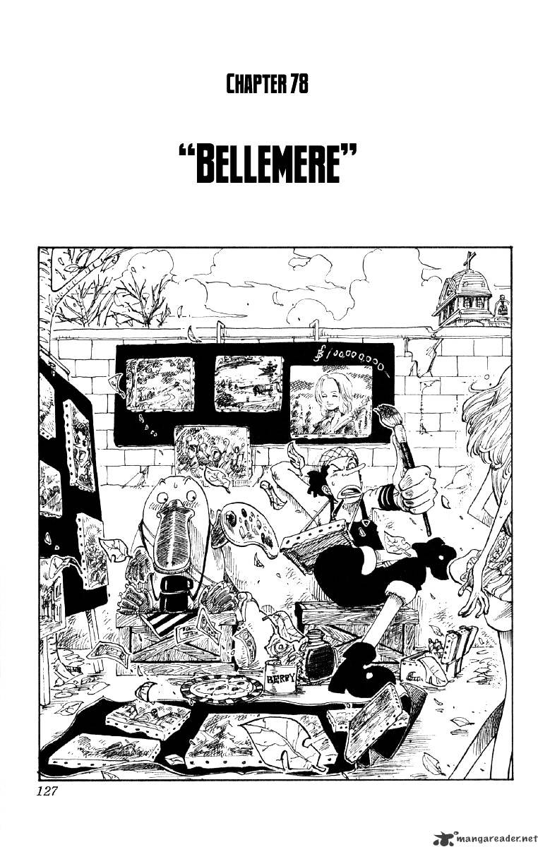 One Piece, Chapter 78 - Miss Belmeil image 01
