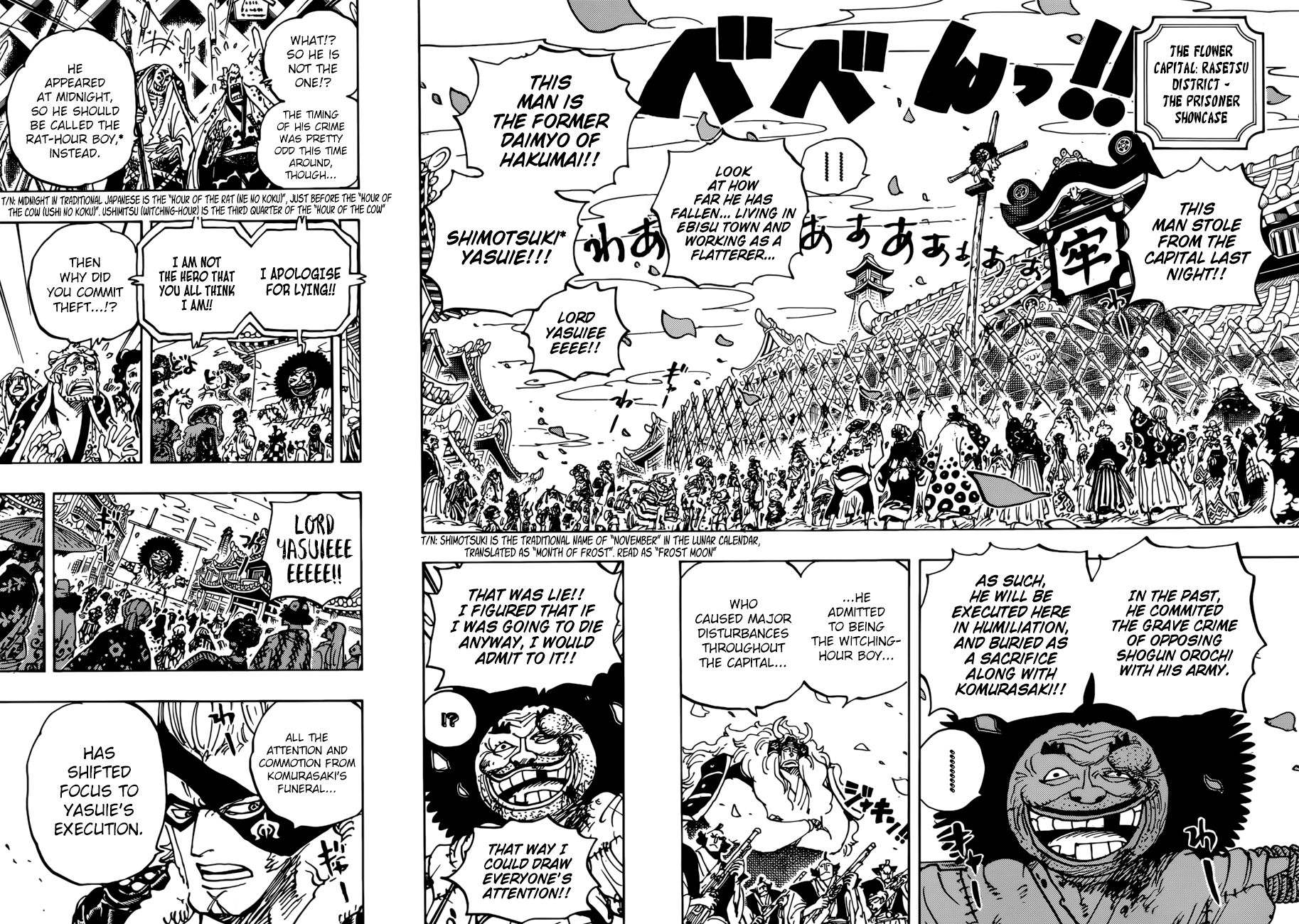 One Piece, Chapter 942 - The Daimyo of Hakumai, Shimotsuki Yasuie image 05