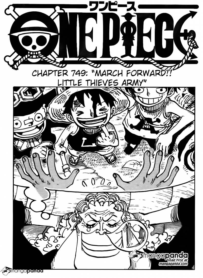 One Piece, Chapter 749 - March forward!! Little Thieves Army image 01