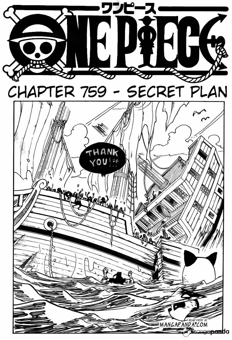 One Piece, Chapter 759 - Secret Plan image 02