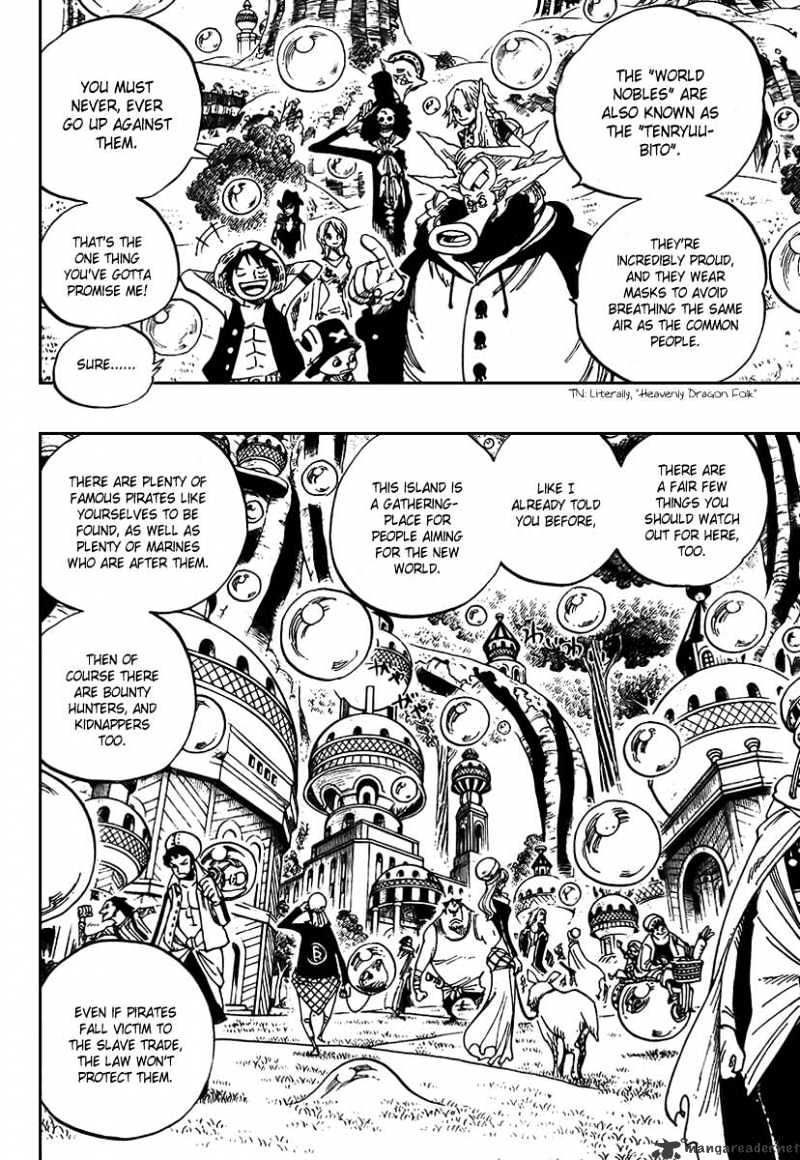 One Piece, Chapter 497 - Adventure On The Islands Of The Dancing Bubbles image 04
