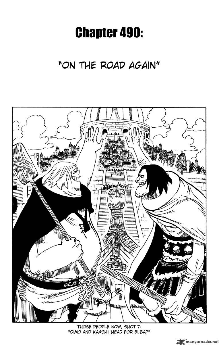 One Piece, Chapter 490 - Onward Once More image 01
